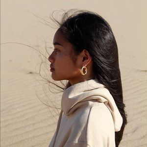 18k gold filled hoops